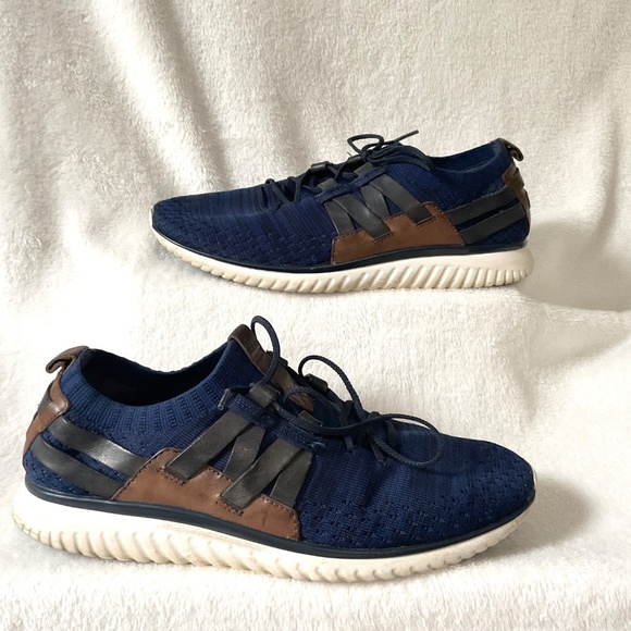 Cole Haan GrandMotion Lace Up Woven Comfort StitchLite Sneakers Sz 9.5M - Picture 2 of 13